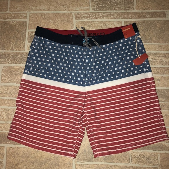 men's fourth of july swim trunks